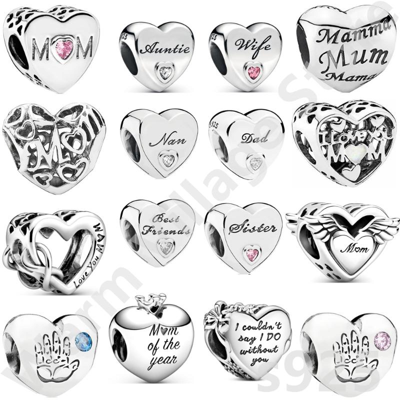 

Other Selling Heart-shaped Zircon 925 Sterling Silver Beads Compatible With Original Bracelet Pendant Necklace Jewelry