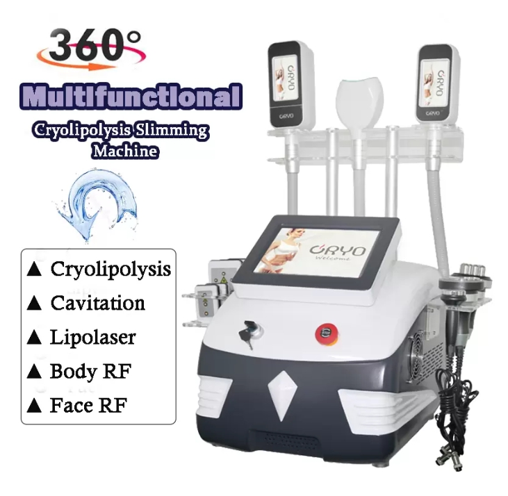 

2021 cryo body sculpting machine cryotherapy slimming cryolipolysis therapy RF radio frequency vacuum skin lifting tightening equipment