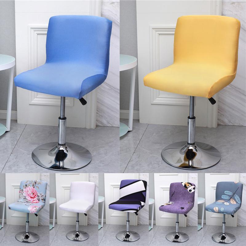 

1Pc Elastic Spandex Seat Case Low Back Chair Slipover Stretch Bar Stool Cover Rotating Lift Covers