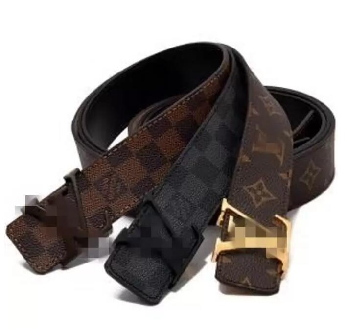 

2021 LVLOUISVITTON VUTTON 2021 15 color Fashion Big buckle genuine leather belt belts men women high quality new mens belts AAAAA, Black;brown