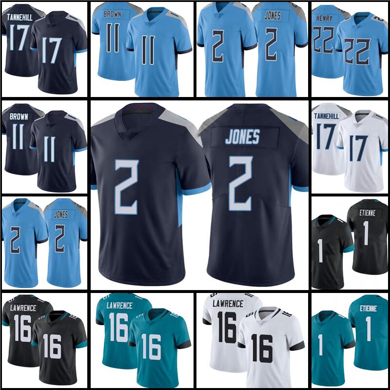 

11 Cole Beasley 22 Derrick Henry Football 17 Ryan Tannehill 85 Tim Tebow 1 Travis Etienne 16 Trevor Lawrence Jersey 41 Josh Allen 95 Roy Robertson-Harris DJ Chark Jr., As