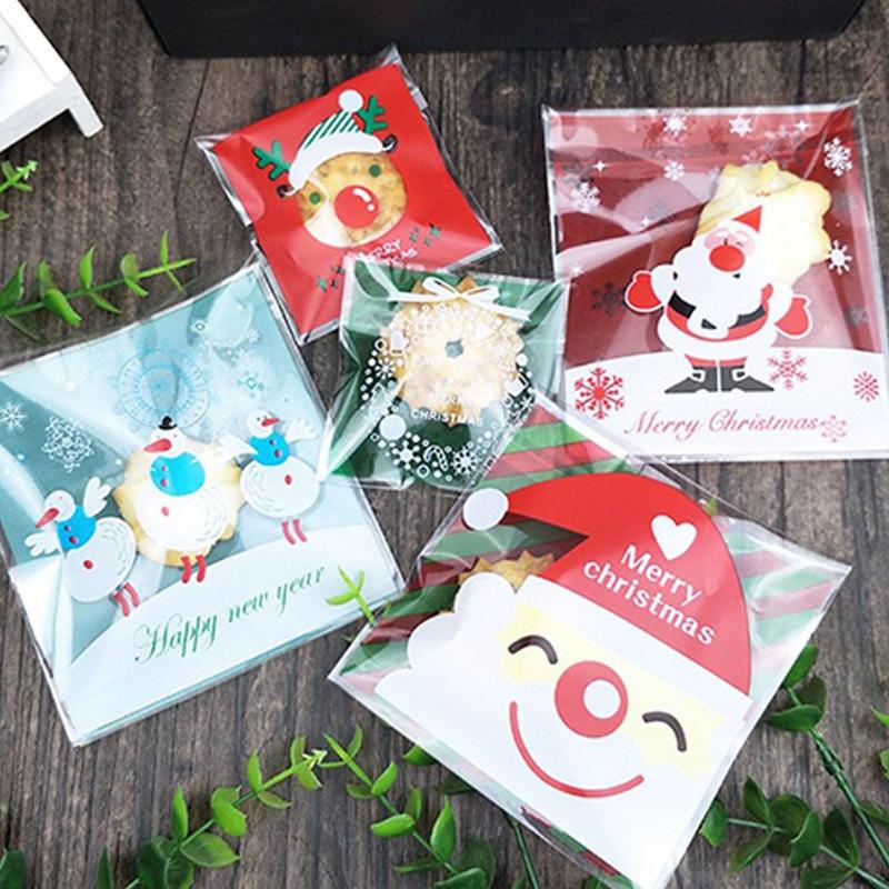 

Christmas Decorations Self Adhesive For Cookie Packaging Bag Biscuit Gift Candy