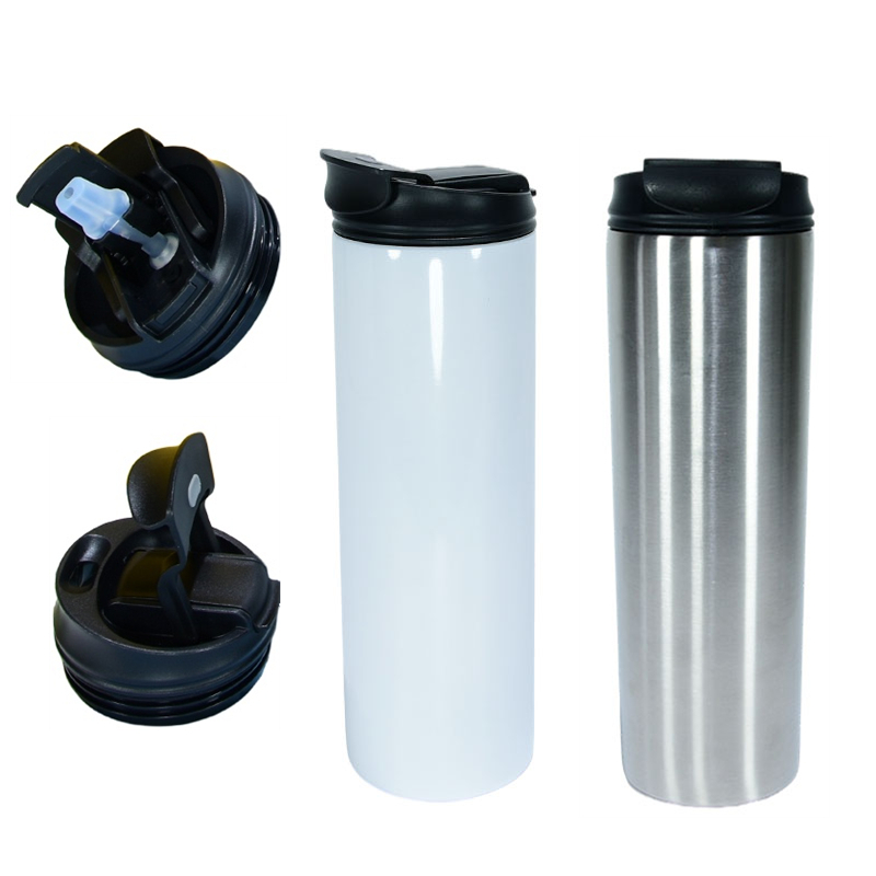 

Sublimation Straight 30oz 20oz Skinny Tumblers with 2 Function Lid Straw Stainless Steel Blanks Coffee Mugs Insulated Vacuum Sippy Water Bottles Two Uses DIY Cups, General stainless steel color