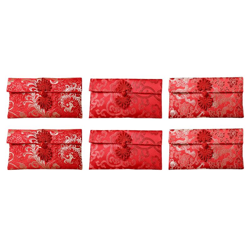 

Gift Wrap 6Pcs Chinese Knot Creative Red Packets Classy Style Envelopes