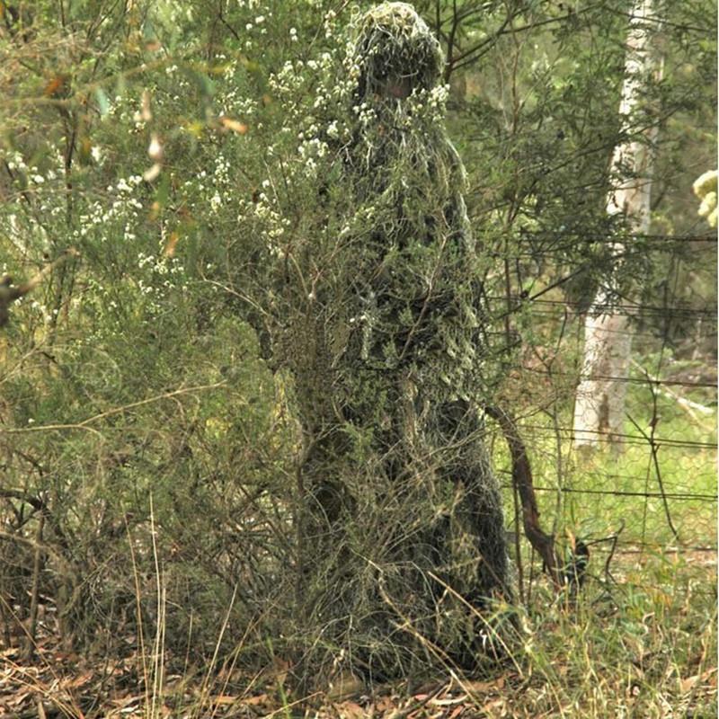 

Hunting Sets Camouflage Ghillie Suit Clothing Shade Cloth Tactical, Army green