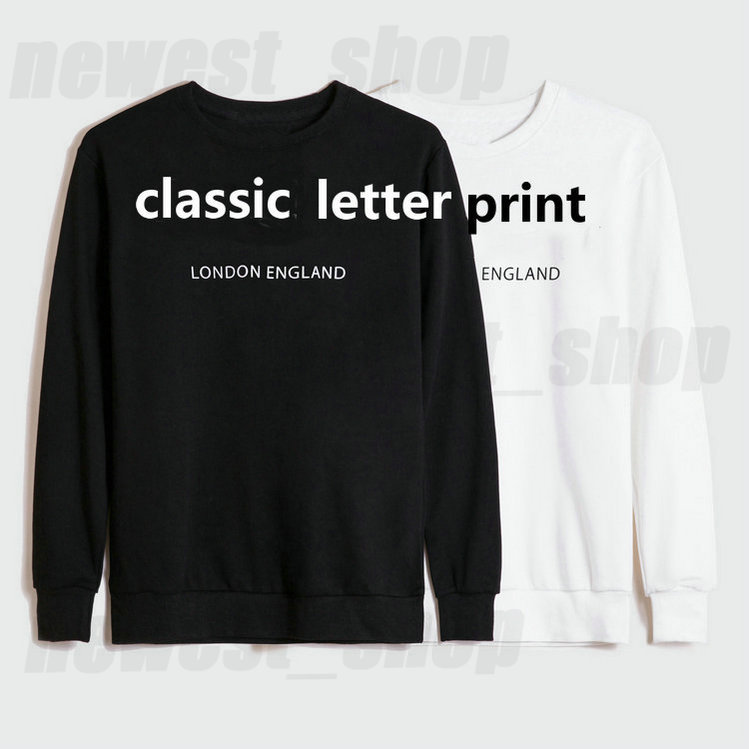 

Winter Europe LONDON ENGLAND Designer for Mens letter print hoodies fashion Sweatshirt Womens Casual pullover letter print jumper, White