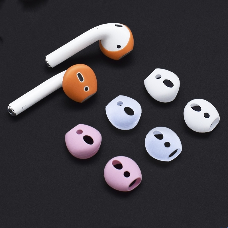 

For Apple airpods anti-lost silicone sleeve wireless Bluetooth headset case ultra-thin non-slip ear caps for air pods earphone
