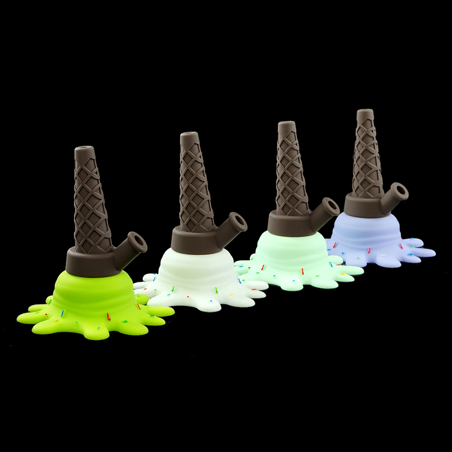 

Ice cream water pipe Drip Tips oil rig bong held mini hand pipes tobacco bubbler hot selling