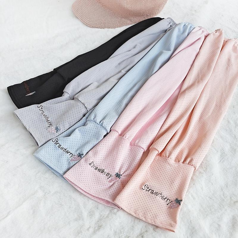 

Wide Brim Hats Summer Women Sun-protective Sleeve Anti-UV For Cycling Driving Elastic Anti-ultraviolet Sleeves With Glove Breathable, Style 5