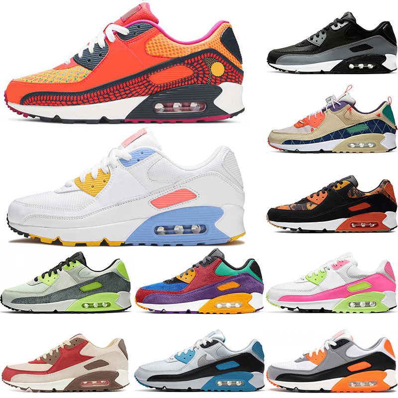 

2021 Top Selling 90 Womens Mens Running Shoes 90s Solar Flare Pink Brown Suede Grey Orange Triple White Black Tennis Trainers Sports Sneakers Size 12, A21 36-39 dancefloor green