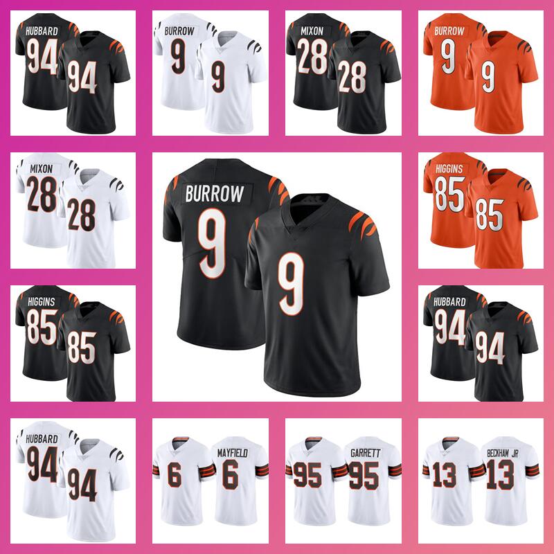 

Cincinnati Bengals 1 Ja'Marr Chase 9 Joe Burrow Football 85 Tee Higgins jersey 28 Mixon Sam Hubbard 6 Baker Mayfield Odell Beckham Jr Myles Garrett 24 Nick Chubb, As
