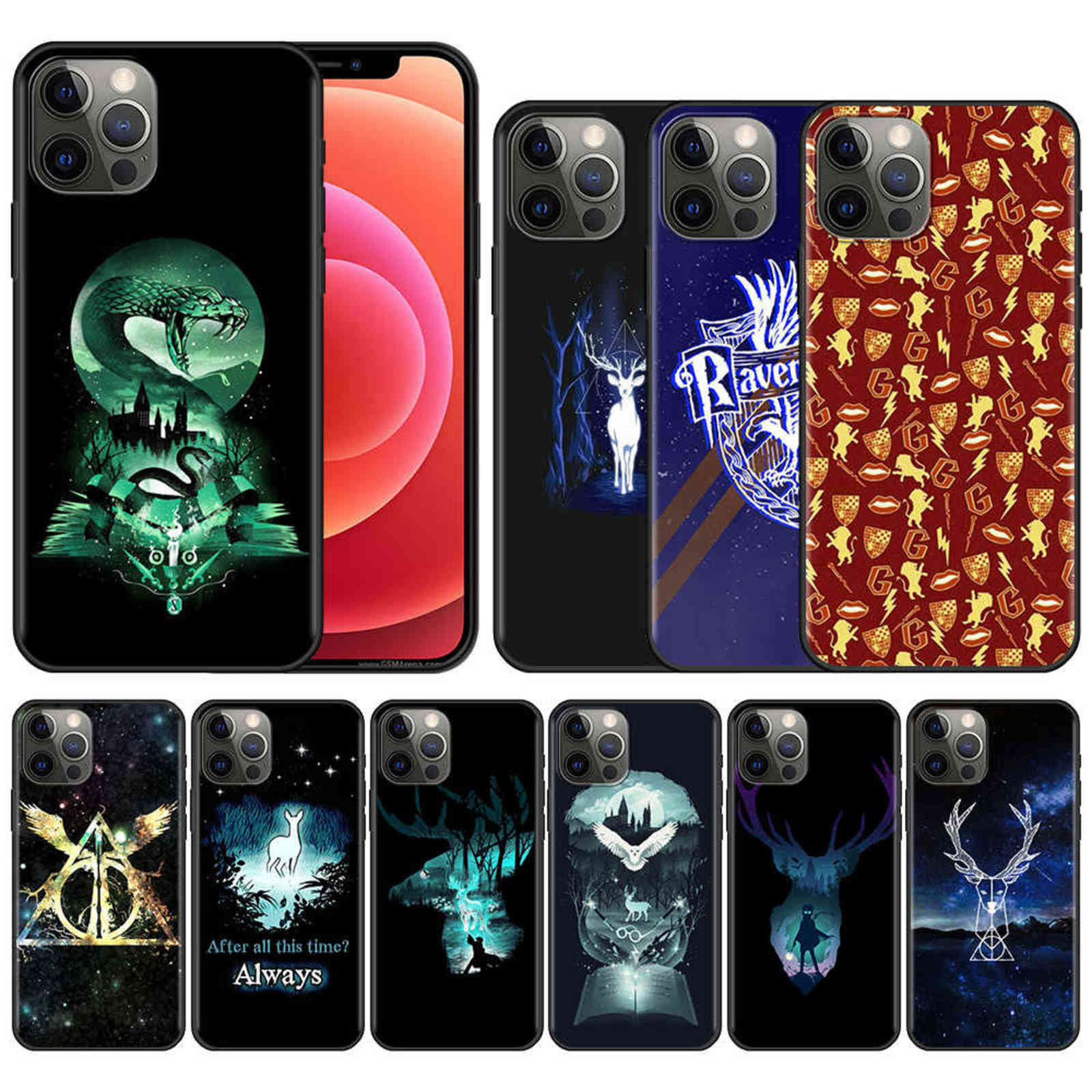 

Fashion Deer-Harries Elk-Potters Phone Case For Apple iPhone 11 13 12 Pro Max XS max XR X 8 7 6s 6 Plus Protective Capa H1120, B08