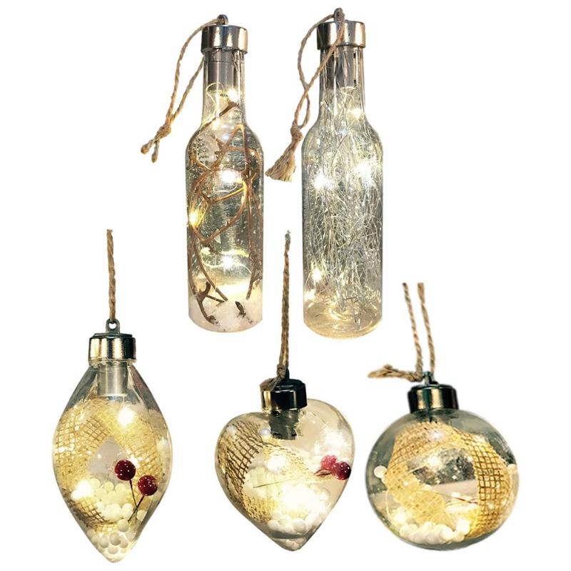 

Christmas Decorations Wine Bottle Lights Mini Battery Operated Bar Shaped With Led Copper Wire String Starry S
