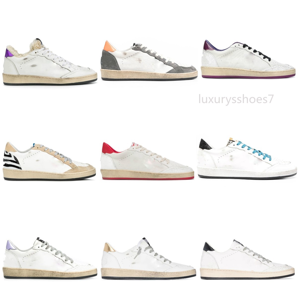 

Italy Brand Golden Ball Star Sneakers luxury Deluxe Shoes Classic White Do-old Dirty Shoe Designer Man Women Fashion Casual Shoe, Star22