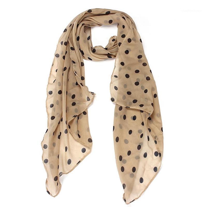 

Scarves 2021 Women Long Wrap Shawls And Polka Dot Chiffon Scarf Stole Top Quality Fashion