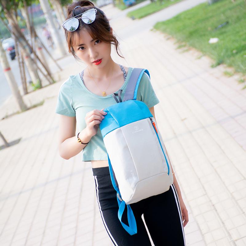 

Backpack Multi-functional Female Festival Gifts Hit Color Nylon Women Men Travel Sports Outdoor Camping Hiking Bagpack, Black