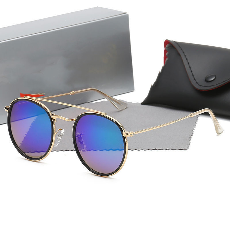 

top quality luxury designer sunglasses for men women mirror metal frame pilot sunglass classic vintage eyewear Anti-UV cycling driving 1pcs fashion sun glasses