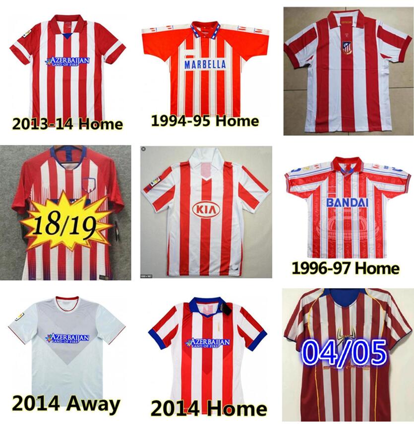 

Retro 2003 2004 2005 Centenary Atletico Soccer Jerseys 1994 1995 1996 1997 10 11 13 14 15 Torres Simeone KIKO CAMINERO Futbol Football Shirt Classic Maillots madrid, Yellow