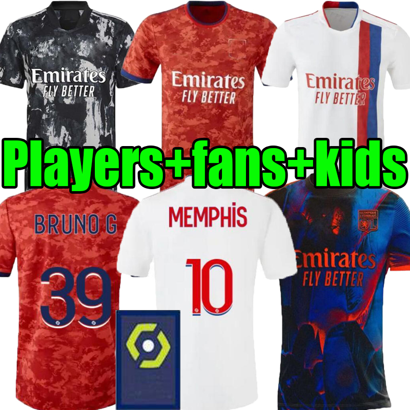 

21 22 Maillot de foot Olympique Lyonnais lyon third soccer jerseys 2021 2022 3rd maillot de Lyon football shirt TRAORE MEMPHIS OL lyon black men  shirts, Player