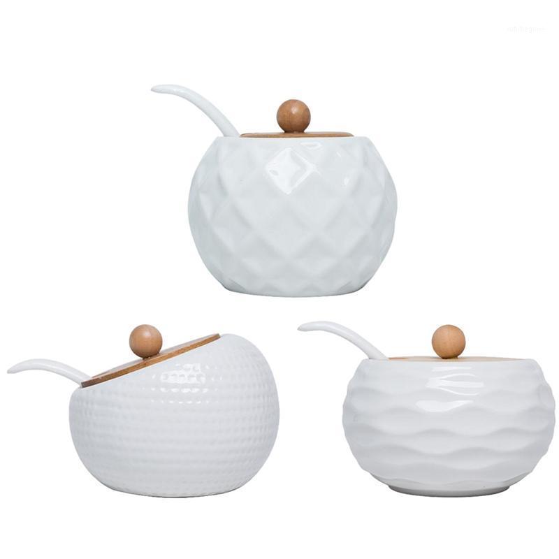 

Storage Bottles & Jars 1 Set Kitchen Condiment Pots Spice Pepper Ceramic Containers Seasoning