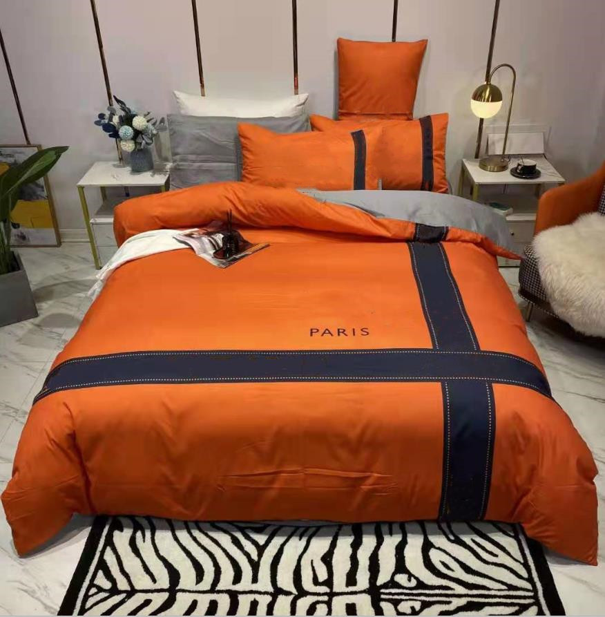 

Bedding Sets Cotton Strip Printed  Size European Style Pillow Cases Sheet Soft Quilt Duvet Comforter Cover, Dustbag