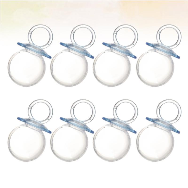 

Gift Wrap 12pcs Transparent Pacifier Candy Boxes Creative For Baby Shower (Blue)