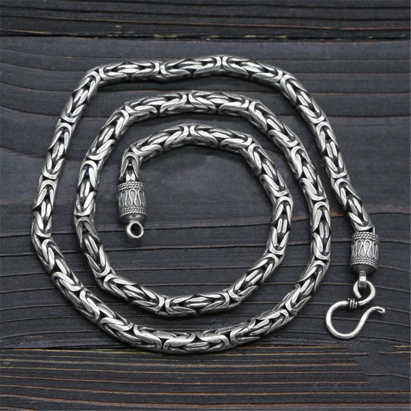 

Chains Sterling Silver Byzantine 925 Mens Hook Clasp 3mm 3.5mm 4mm 5mm 6mm 7mm