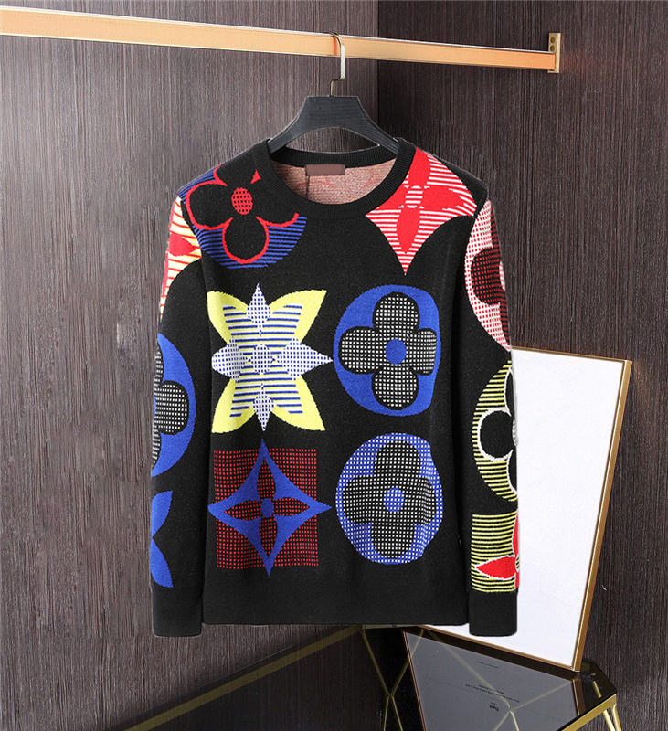 

Colorful Designer Sweaters for Mens Women Classic Letters Printing Sweater Hoodies High Quality Winter Womens Fashion Sweatershirts 3 StylesM-XXXL#97, Black