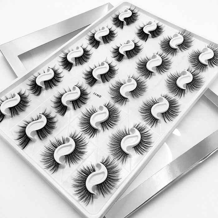 Hand Made Reusable 20 Pairs 3D Curling False Eyelashes Set Soft Light Natural Long Thick Fake Lashes Extension Makeup For Eyes 6 Models Laser Pac-image-676500815