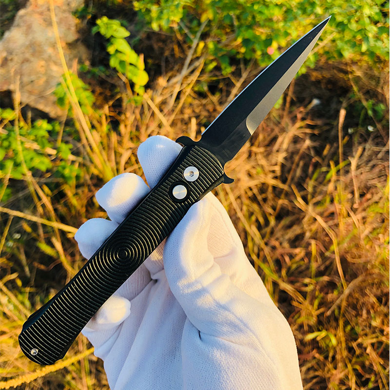 

Protech 1918T6 + G10 Outdoor Camping Hiking Tactica knife Hande Couteau kitchen Sef-Defense EDC Too