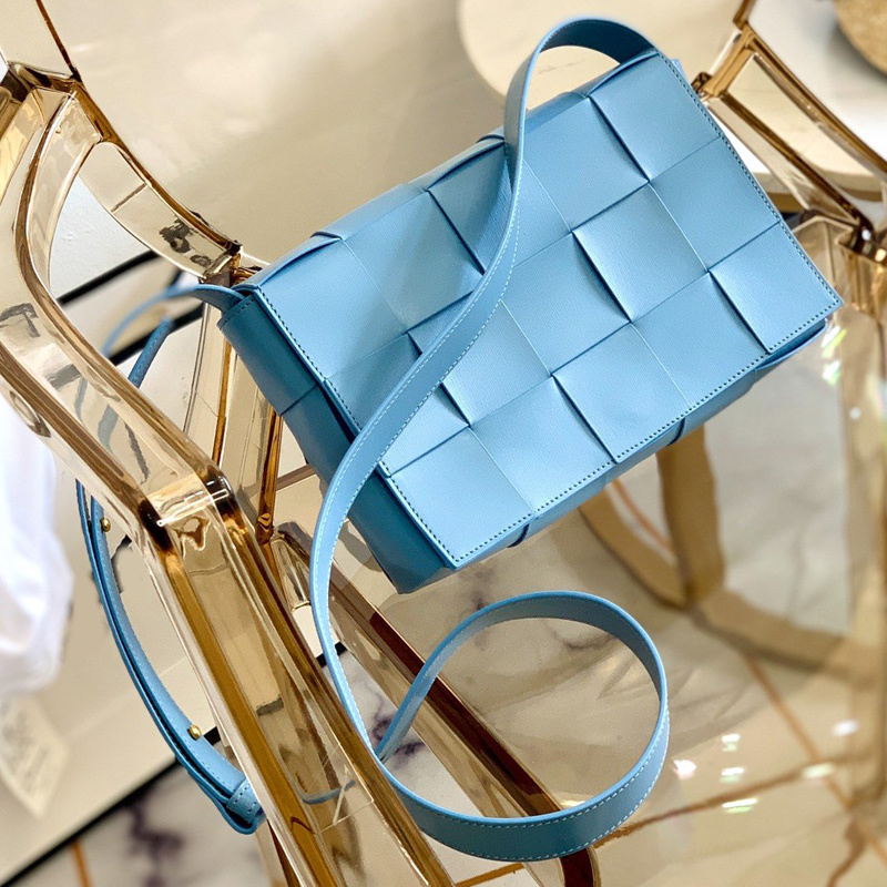Shoulder Bag Crossbody Purse Woven Tofu Bag Fashion High Quality Genuine Leather Women Plain Travel Duffle Luggage Bag Free ShippingTL18