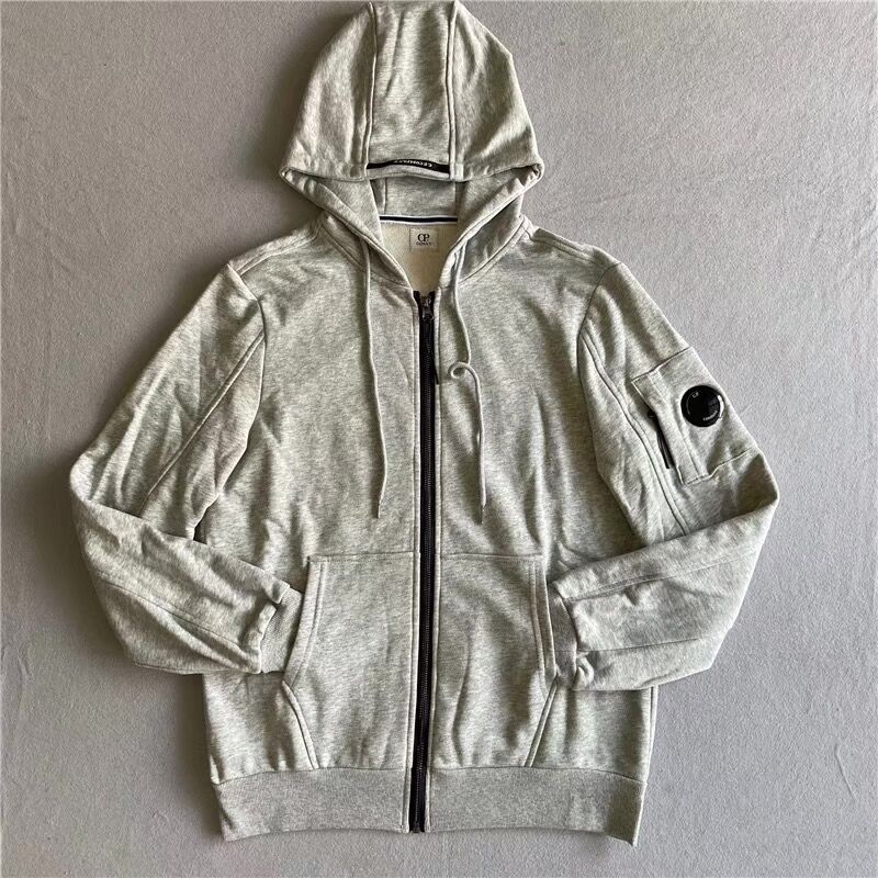 

3 colors One lens logo hoodies casual outdoor sweatshirts fashion brand pullover jogging hooded men tracksuit black grey green size M-XXL, Gray