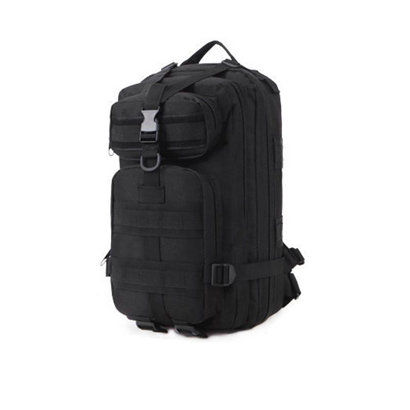 

Backpack Outdoor Sports 3P Tactical Camping Camouflage Bag Hiking Riding Mountaineering, Black