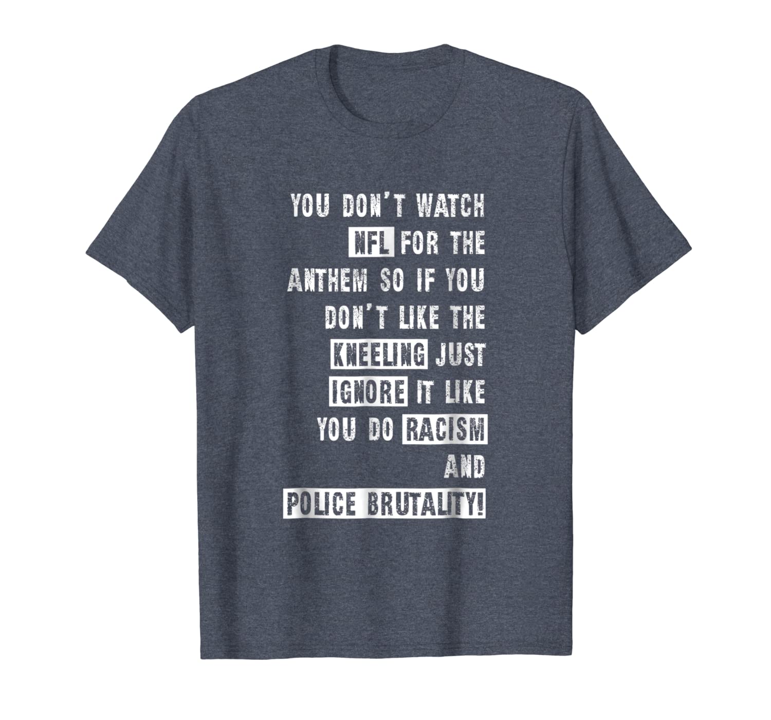 

you don't watch for the anthem t-shirt, White;black