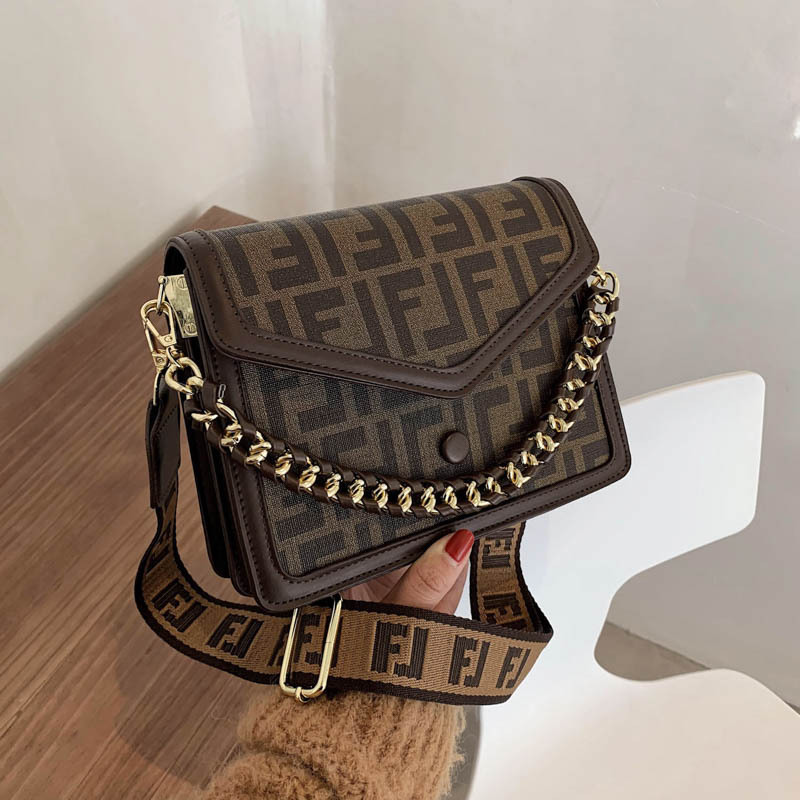 

Bag women's 2021 popular new Korean chain fashion single shoulder small square broadband messenger bag