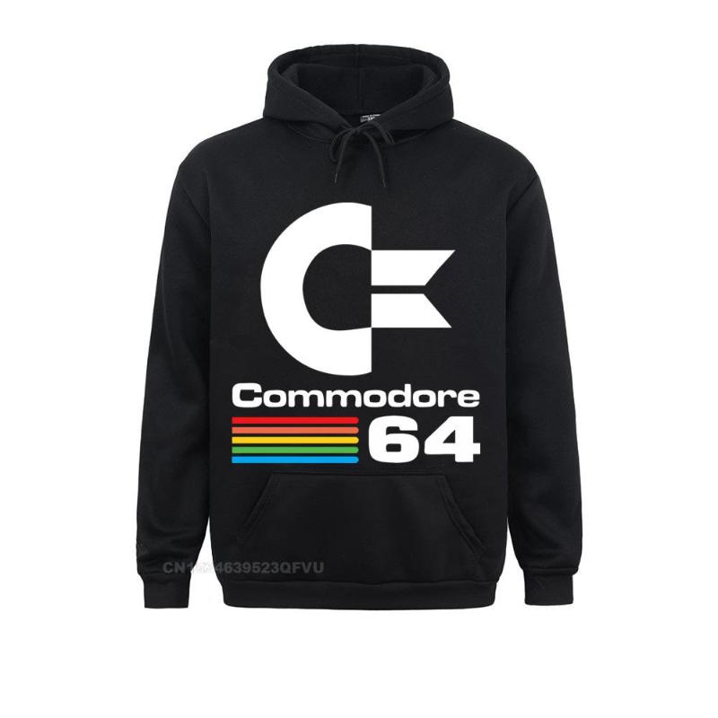 

Men' Hoodies & Sweatshirts Men Commodore 64 Print Top Women C64 Sid Amiga Retro Cool Design Hoodie Camisas Hombre Oversized Mens Clothing, Black