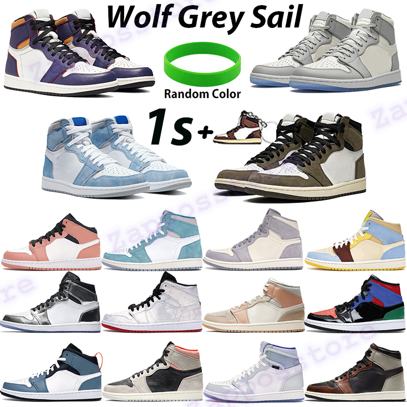 

Hyper royal 1 1s mens basketball shoes cactus wolf grey sail mid pink quartz zoom white racer blue lA to chicago men trainers women sneakers, Bubble wrap packaging