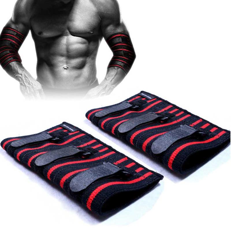 

Elbow & Knee Pads Adjustable Sleeve Brace Compression Support For Weightlifting Bodybuilding Bench Press Pad Protector (1 Pair ), As pic