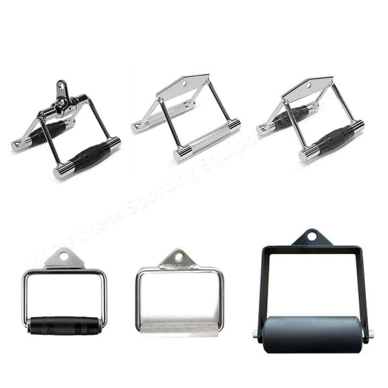 

Resistance Bands Fitness Machine Attachment Biceps Triceps Pulling Down Weight Lifting Equipment Accessories Double D Handle V Shaped EXercise Strength Training