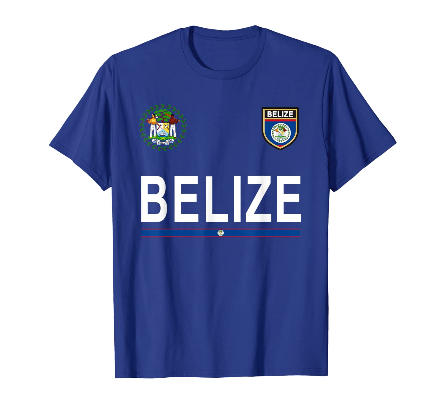 

Belize Cheer Jersey - Belize Pride T-Shirt, White;black