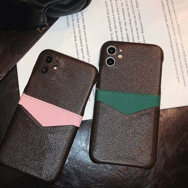 

Mobile luxury designer iphone case is suitable for 12 Pro Max 11 8 8plus X high quality and durable PU back cover protective, Green