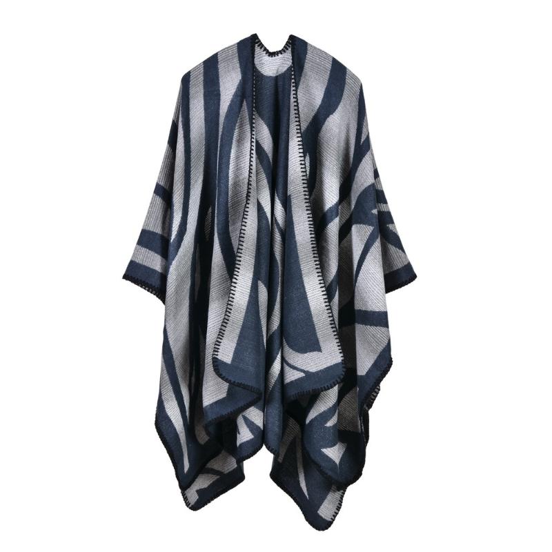 

Scarves Thick Imitation Cashmere Shawls Jacquard Muffler Pashmina Mujer Bufanda Soft Poncho Pallium Warm Scarf Echarpes Oversize Cape