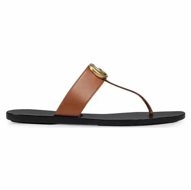 

Men Women Slide Sandals Designer Shoes Luxury Slide Summer Fashion Wide Flat Slippery With Thick Sandal Slipper unisex Flip Flops Real leather G78865, 10