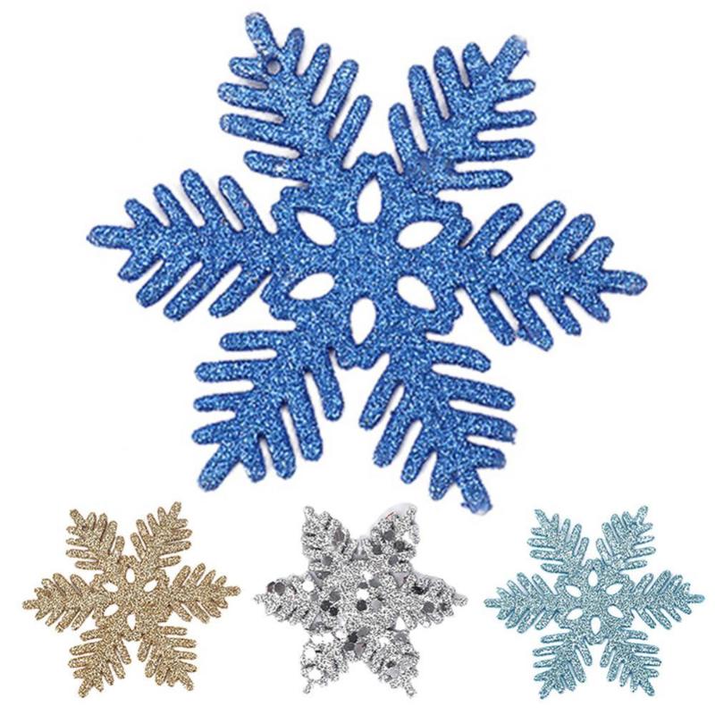 

Christmas Decorations 12Pcs Xmas Snowflake Pendant Home Party Tree Wedding Hanging Ornaments Decoration