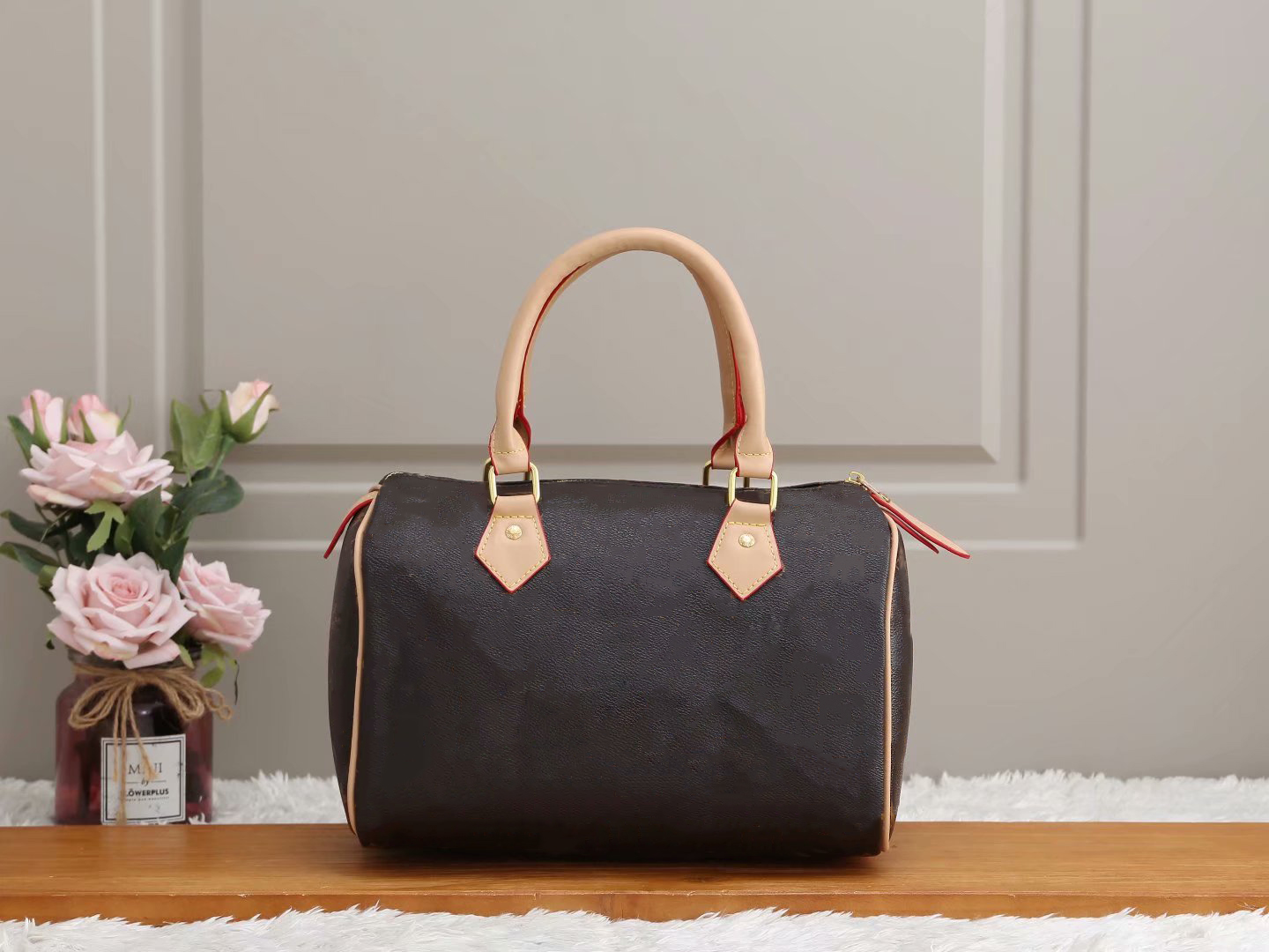 

Luxurys Designers Bags Handbags wallets original High Quality Women Monogrames Leather Handbag Sac Plat Onthego large Tote Shoulder Crossbody Pillow Bag 3 color, Brown letters#41526