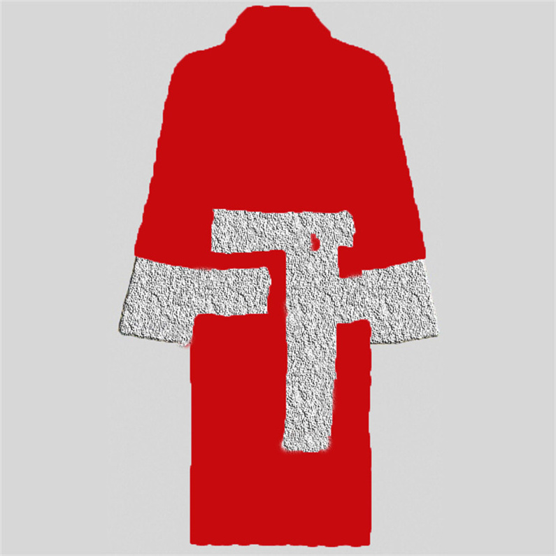 

Embroidery Letters Pajamas Classic Solid Color Bath Robe Soft Touch Cotton Sleep Robes Fashion Couple Bathrobe