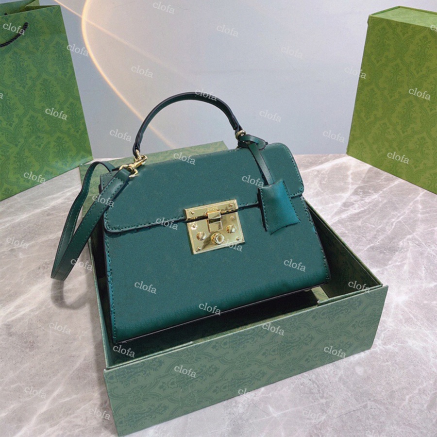 

Padlock Square 652683 Lock Mini Bag Shopper Tote Pink Blue green Apple Criss-Cross Leather Shoulder Italy Designer Womens Small Handle Bags Handbags Purse Wall K9ii#