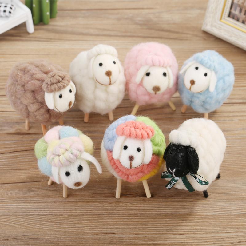 

Christmas Decorations Wool Felt Small Sheep Ornaments Tree Creative Ins Nordic Style Bedroom Desktop Furnishings