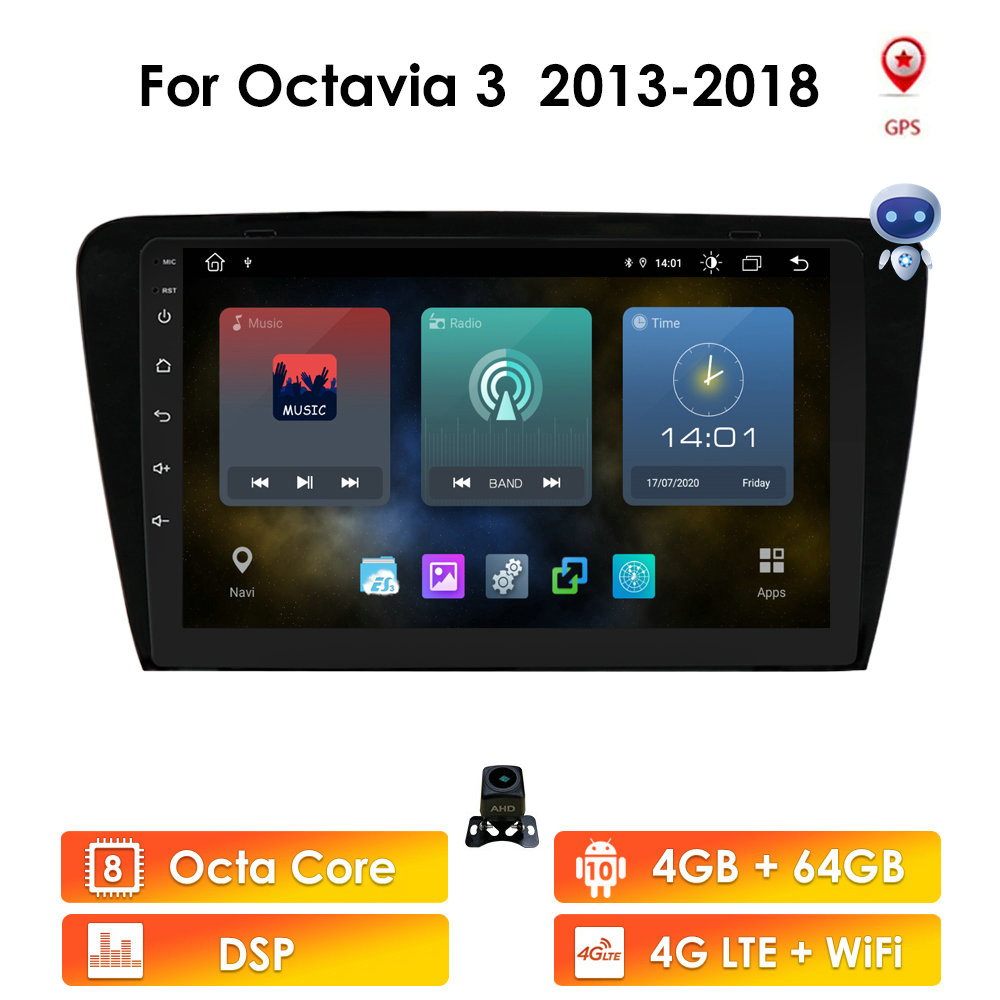 

2G+32G Plus For Skoda Octavia 3 A7 2013 - 2018 Car Radio Multimedia Video Player Navigation GPS Android No 2din 2 din Stereo SWC