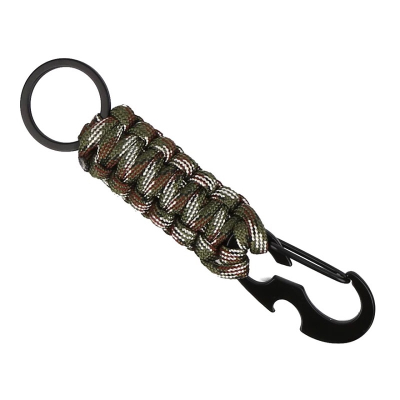 

Wilderness Survival Multi-function Woven Paracord Keychain Key Ring Wholesale